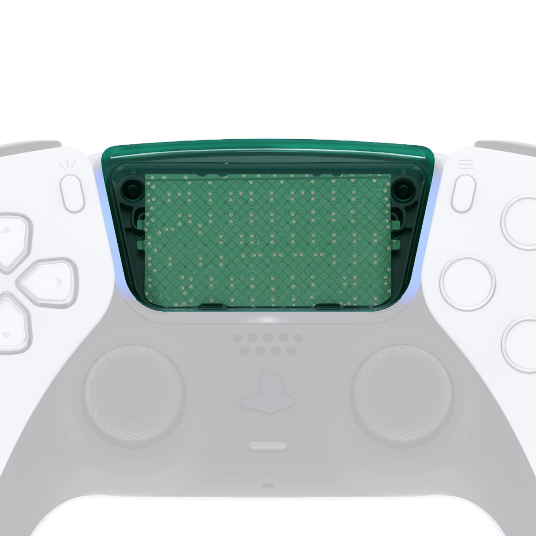 eXtremeRate Replacement Custom Touchpad Cover Compatible with PS5 Controller BDM-010/020/030/040/050/060 - Emerald Green eXtremeRate