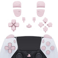 eXtremeRate Replacement Full Set Buttons Compatible with PS5 Edge Controller - Cherry Blossoms Pink eXtremeRate