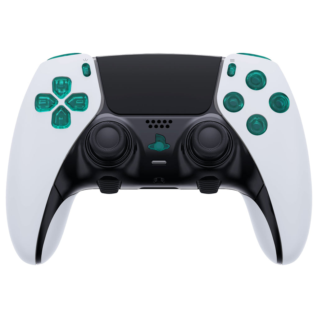 eXtremeRate Replacement Full Set Buttons Compatible with PS5 Edge Controller - Emerald Green eXtremeRate