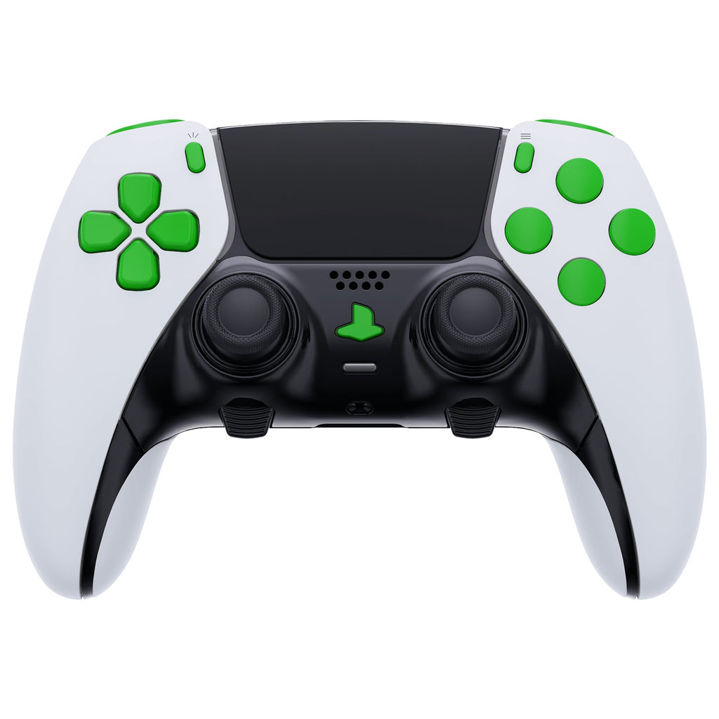 eXtremeRate Replacement Full Set Buttons Compatible with PS5 Edge Controller - Green eXtremeRate