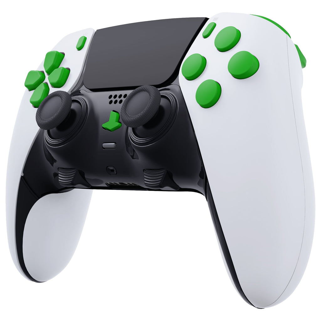 eXtremeRate Replacement Full Set Buttons Compatible with PS5 Edge Controller - Green eXtremeRate