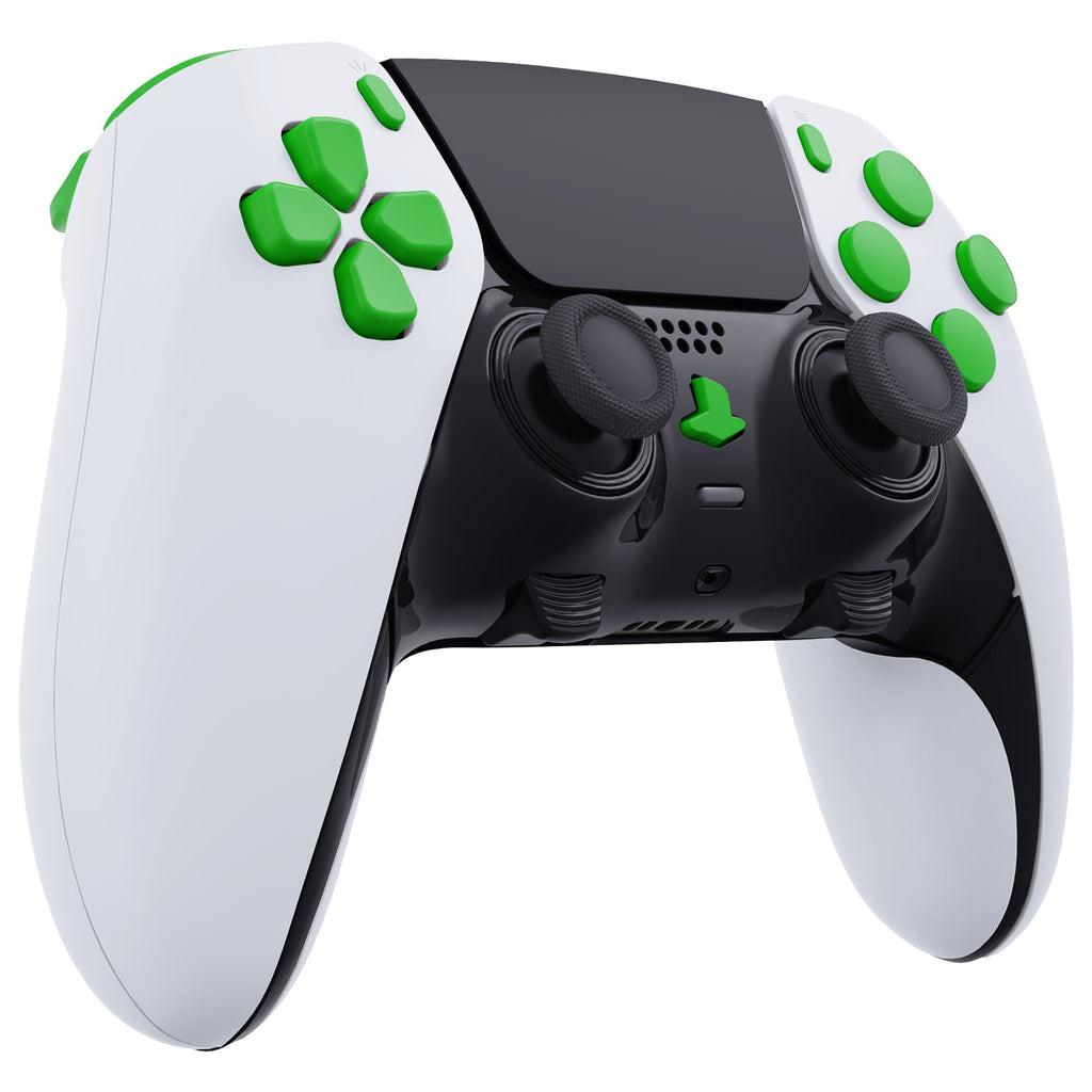 eXtremeRate Replacement Full Set Buttons Compatible with PS5 Edge Controller - Green eXtremeRate