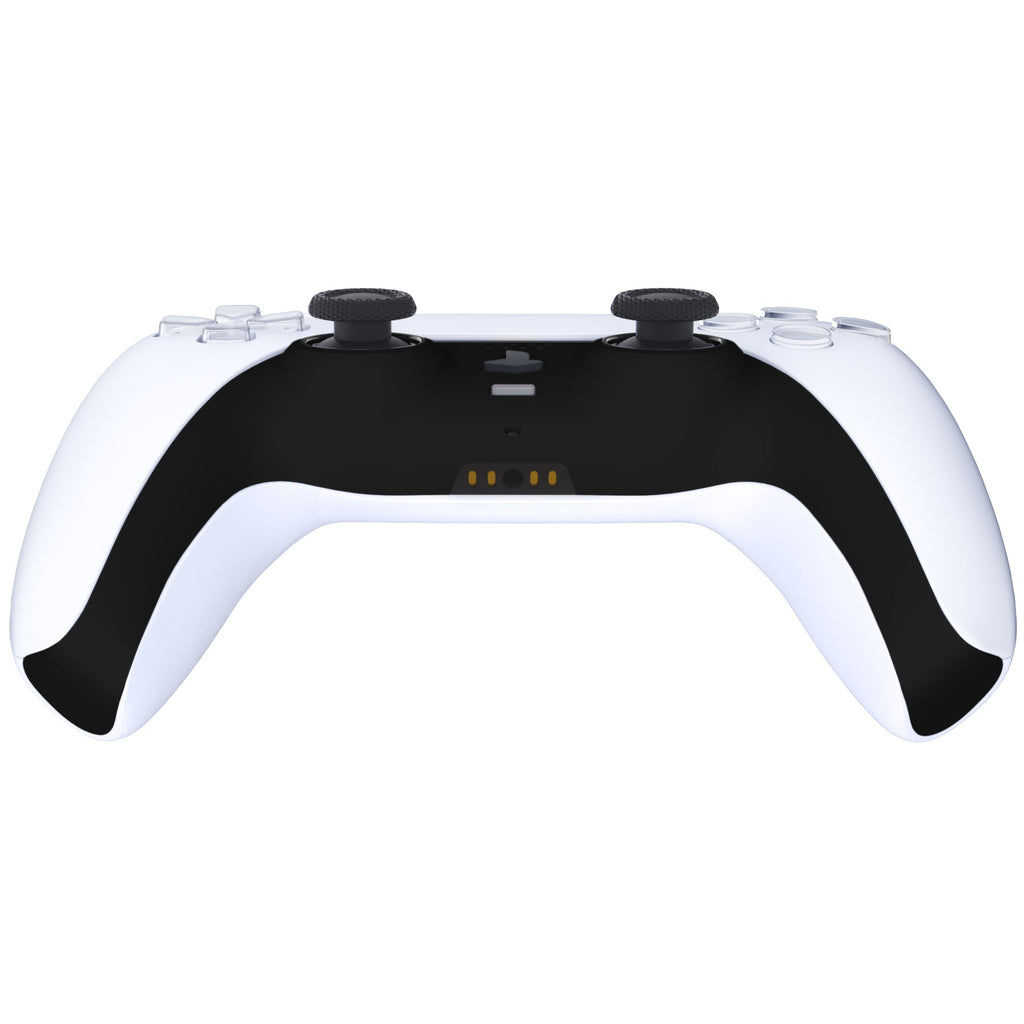 eXtremeRate Replacement Decorative Trim Shell with Accent Rings Compatible with PS5 Controller BDM-010/020/030/040/050 - Black eXtremeRate