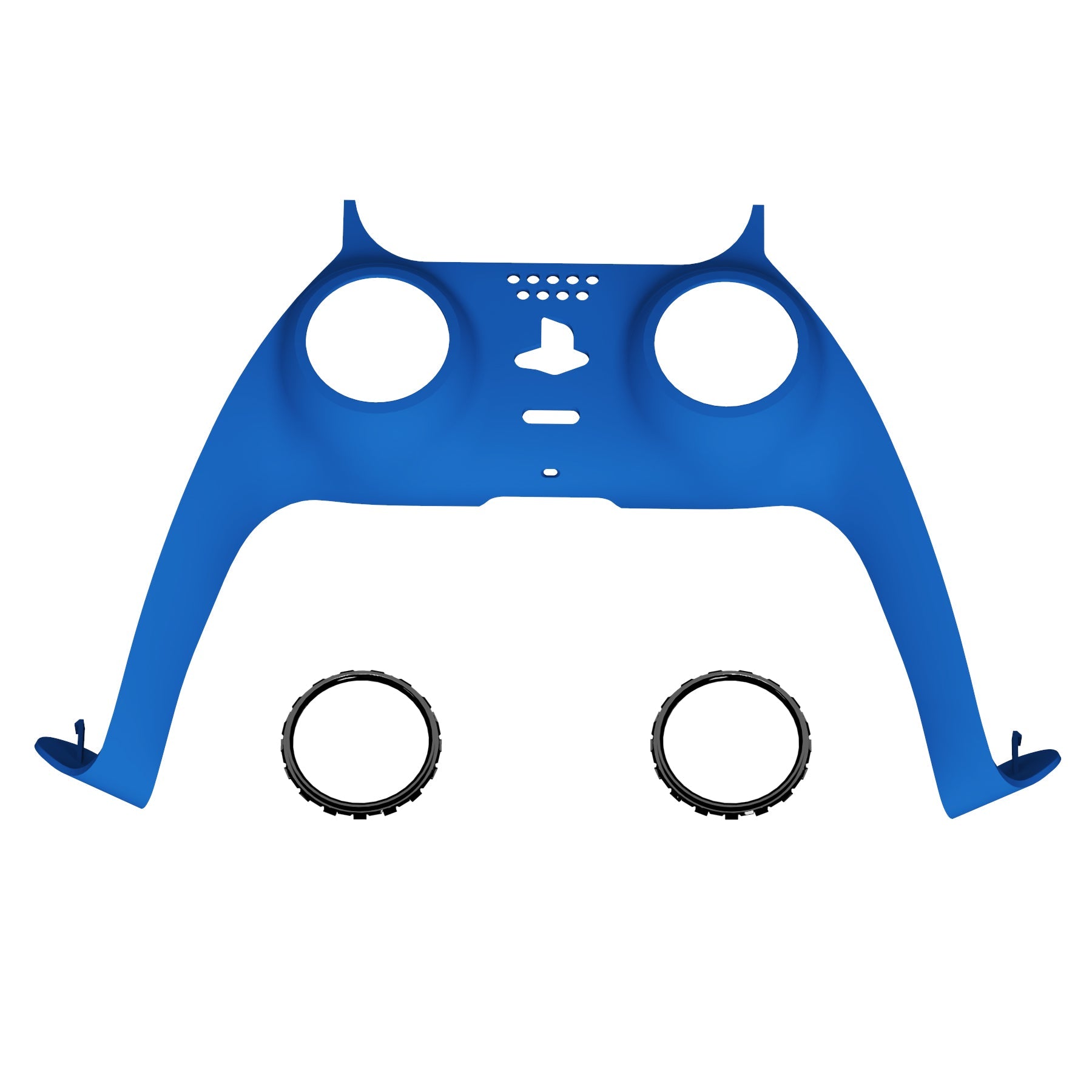 eXtremeRate Replacement Decorative Trim Shell with Accent Rings Compatible with PS5 Controller BDM-010/020/030/040/050 - Blue eXtremeRate