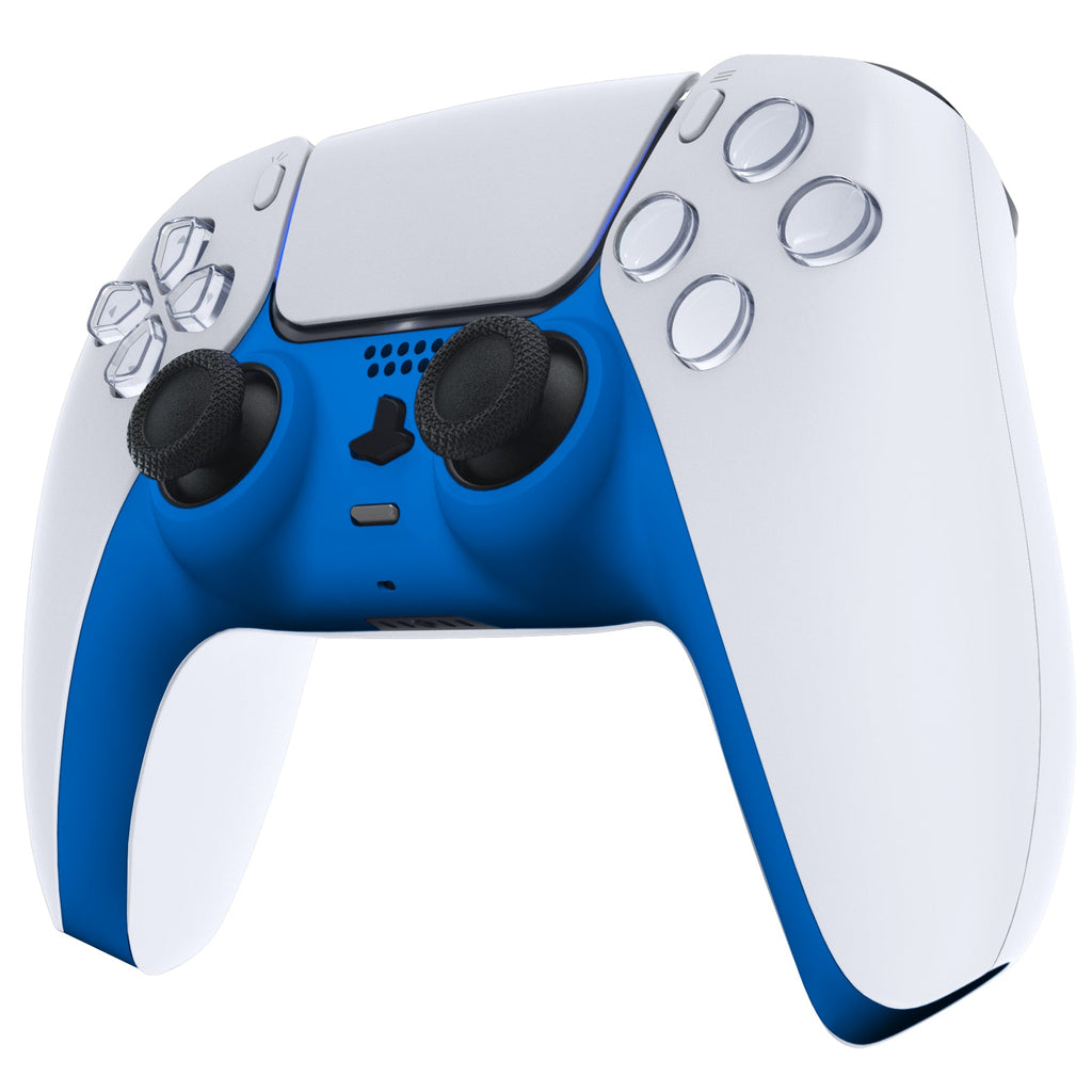 eXtremeRate Replacement Decorative Trim Shell with Accent Rings Compatible with PS5 Controller BDM-010/020/030/040/050 - Blue eXtremeRate