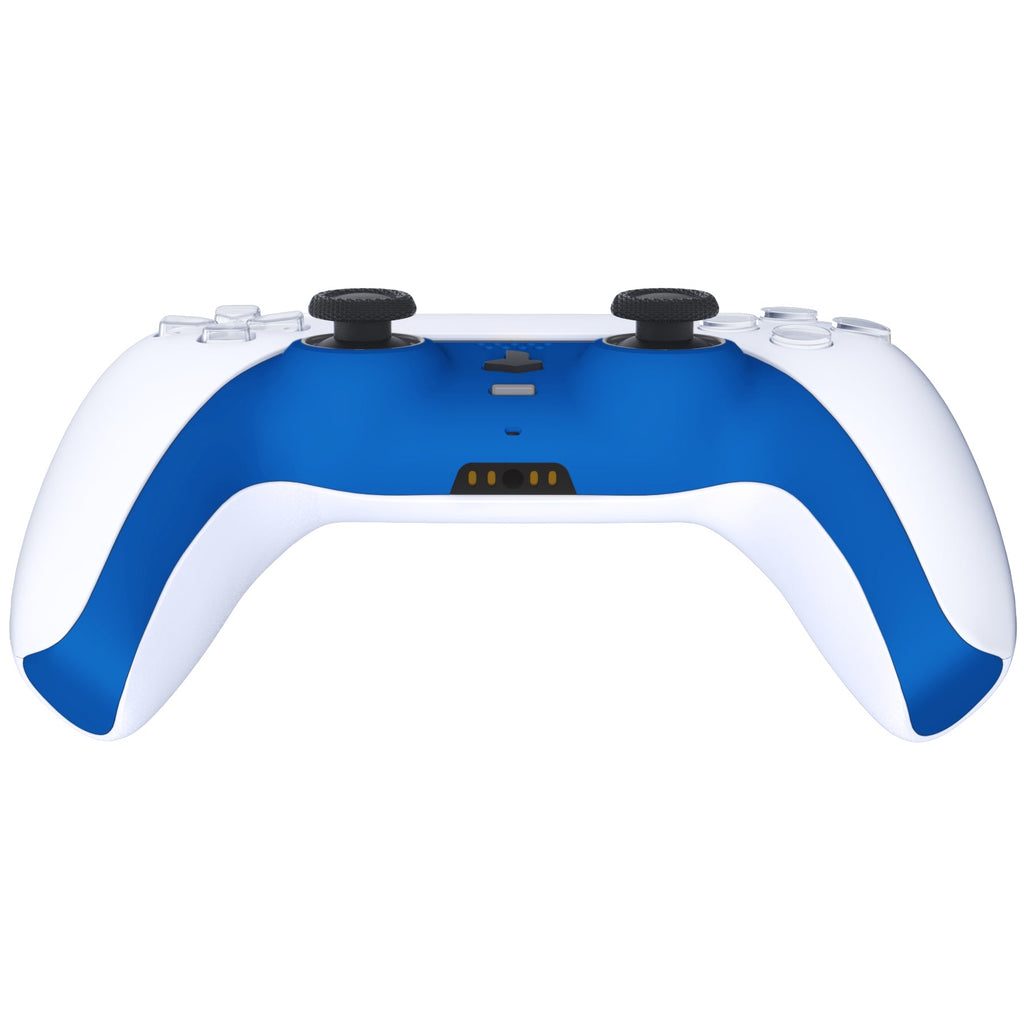 eXtremeRate Replacement Decorative Trim Shell with Accent Rings Compatible with PS5 Controller BDM-010/020/030/040/050 - Blue eXtremeRate