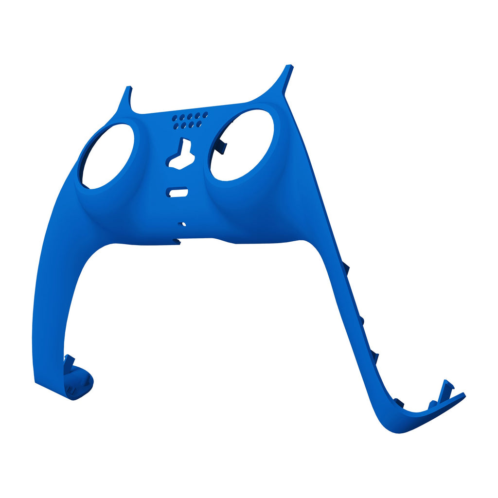 eXtremeRate Replacement Decorative Trim Shell with Accent Rings Compatible with PS5 Controller BDM-010/020/030/040/050 - Blue eXtremeRate