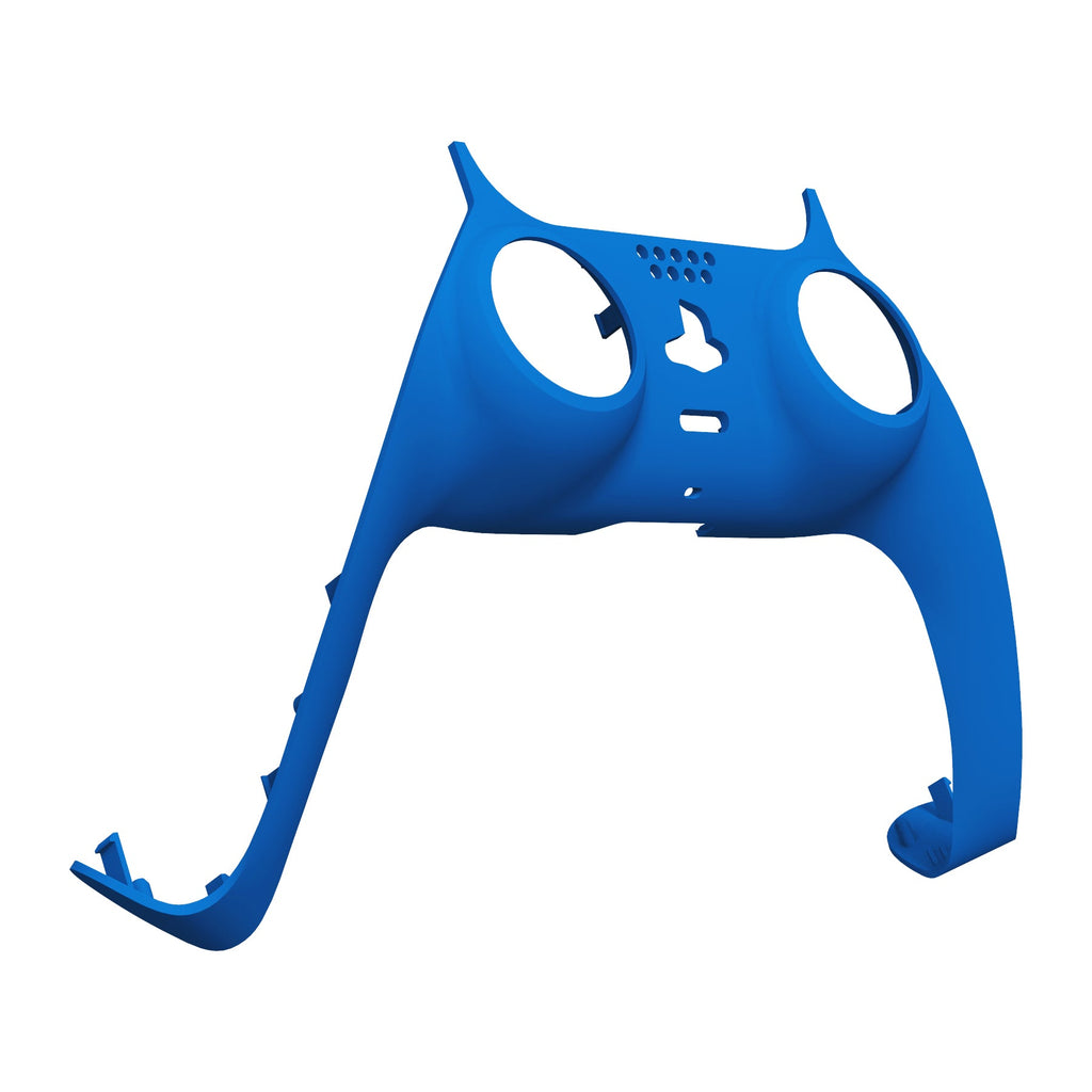 eXtremeRate Replacement Decorative Trim Shell with Accent Rings Compatible with PS5 Controller BDM-010/020/030/040/050 - Blue eXtremeRate