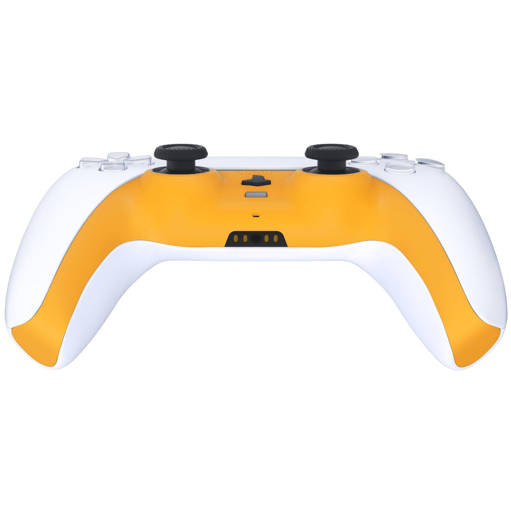 eXtremeRate Replacement Decorative Trim Shell with Accent Rings Compatible with PS5 Controller BDM-010/020/030/040/050 - Caution Yellow eXtremeRate