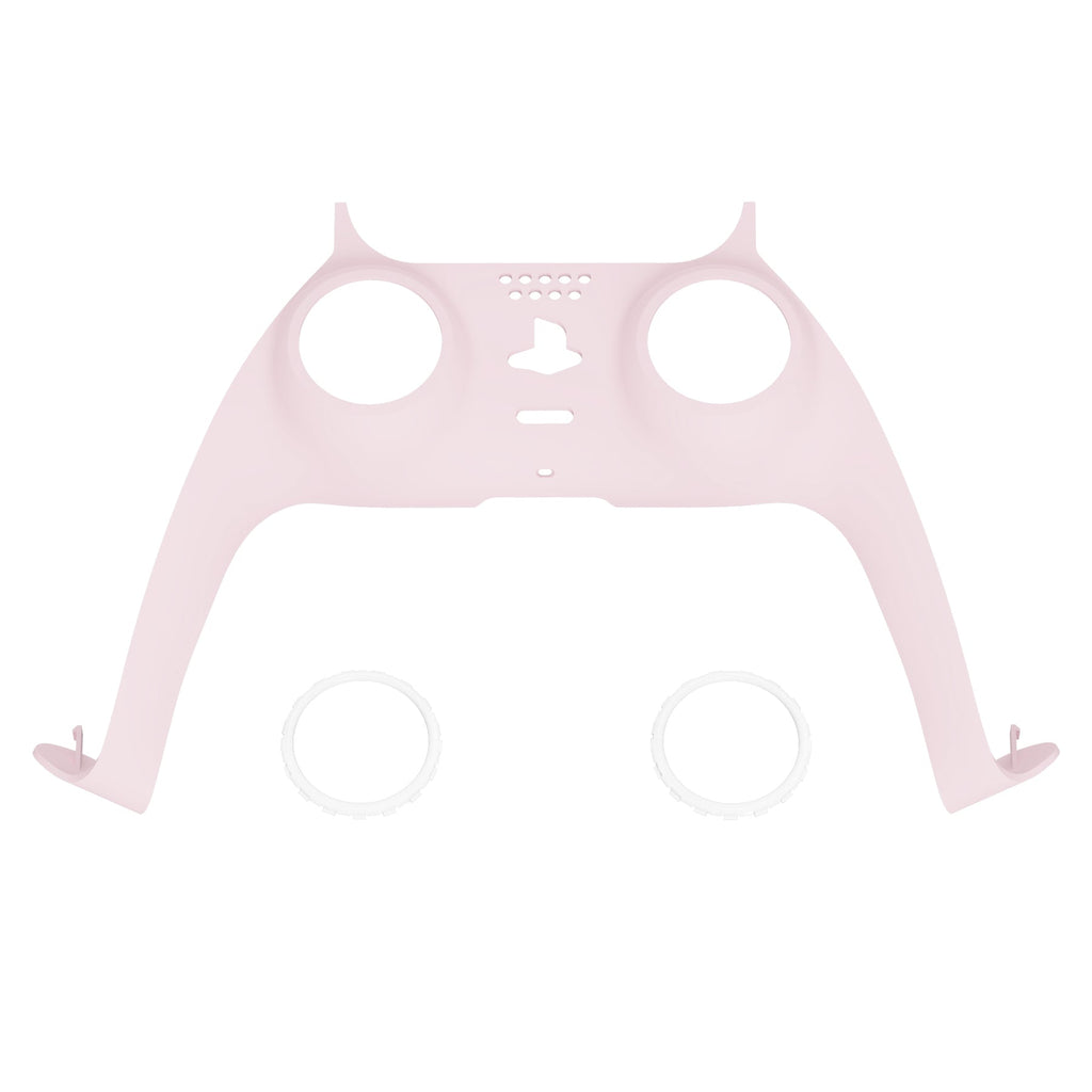 eXtremeRate Replacement Decorative Trim Shell with Accent Rings Compatible with PS5 Controller BDM-010/020/030/040/050 - Cherry Blossoms Pink eXtremeRate