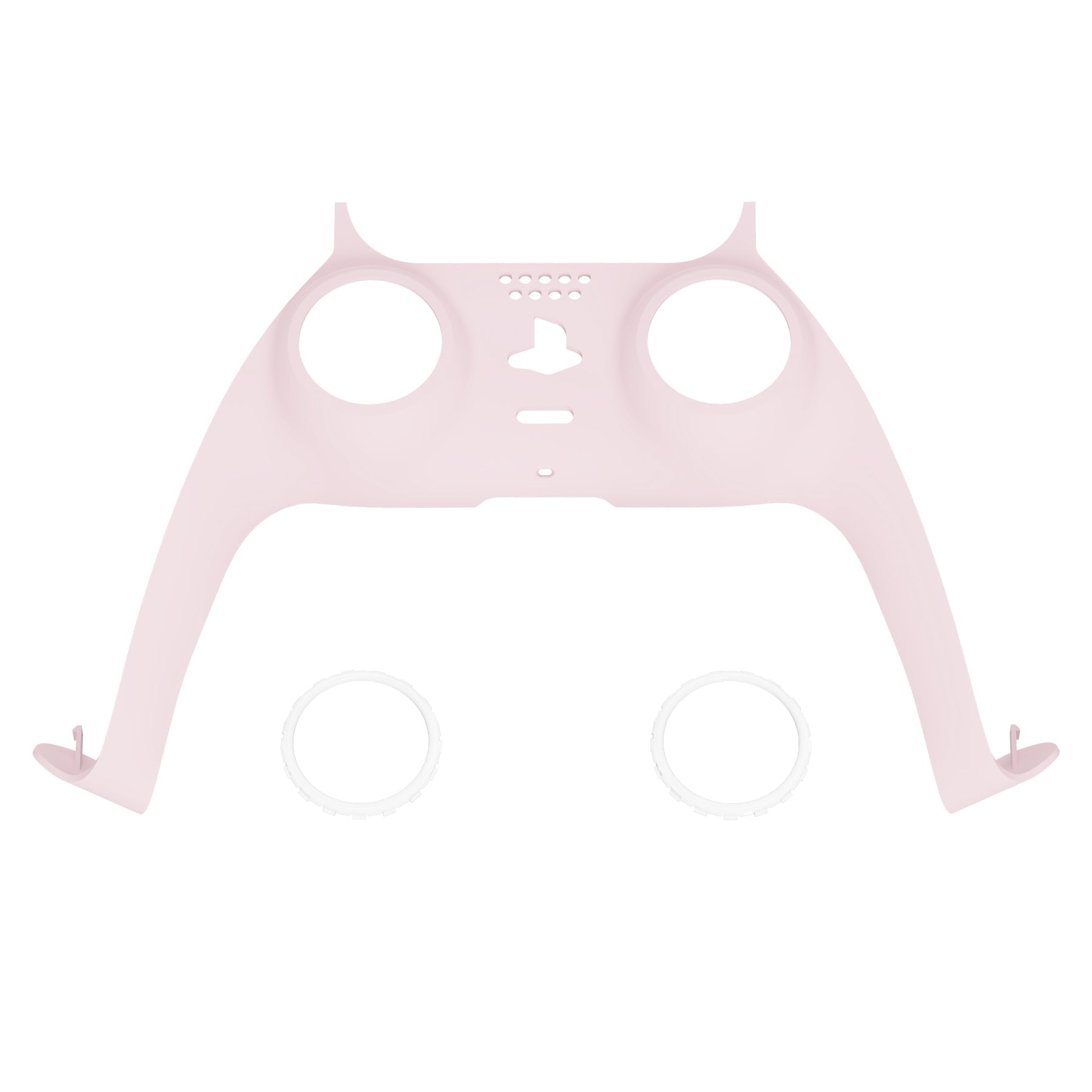 eXtremeRate Replacement Decorative Trim Shell with Accent Rings Compatible with PS5 Controller BDM-010/020/030/040/050 - Cherry Blossoms Pink eXtremeRate