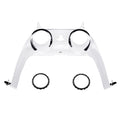 eXtremeRate Replacement Decorative Trim Shell with Accent Rings Compatible with PS5 Controller BDM-010/020/030/040/050 - Chrome Silver Glossy eXtremeRate