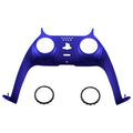 eXtremeRate Replacement Decorative Trim Shell with Accent Rings Compatible with PS5 Controller BDM-010/020/030/040/050 - Cobalt Blue eXtremeRate