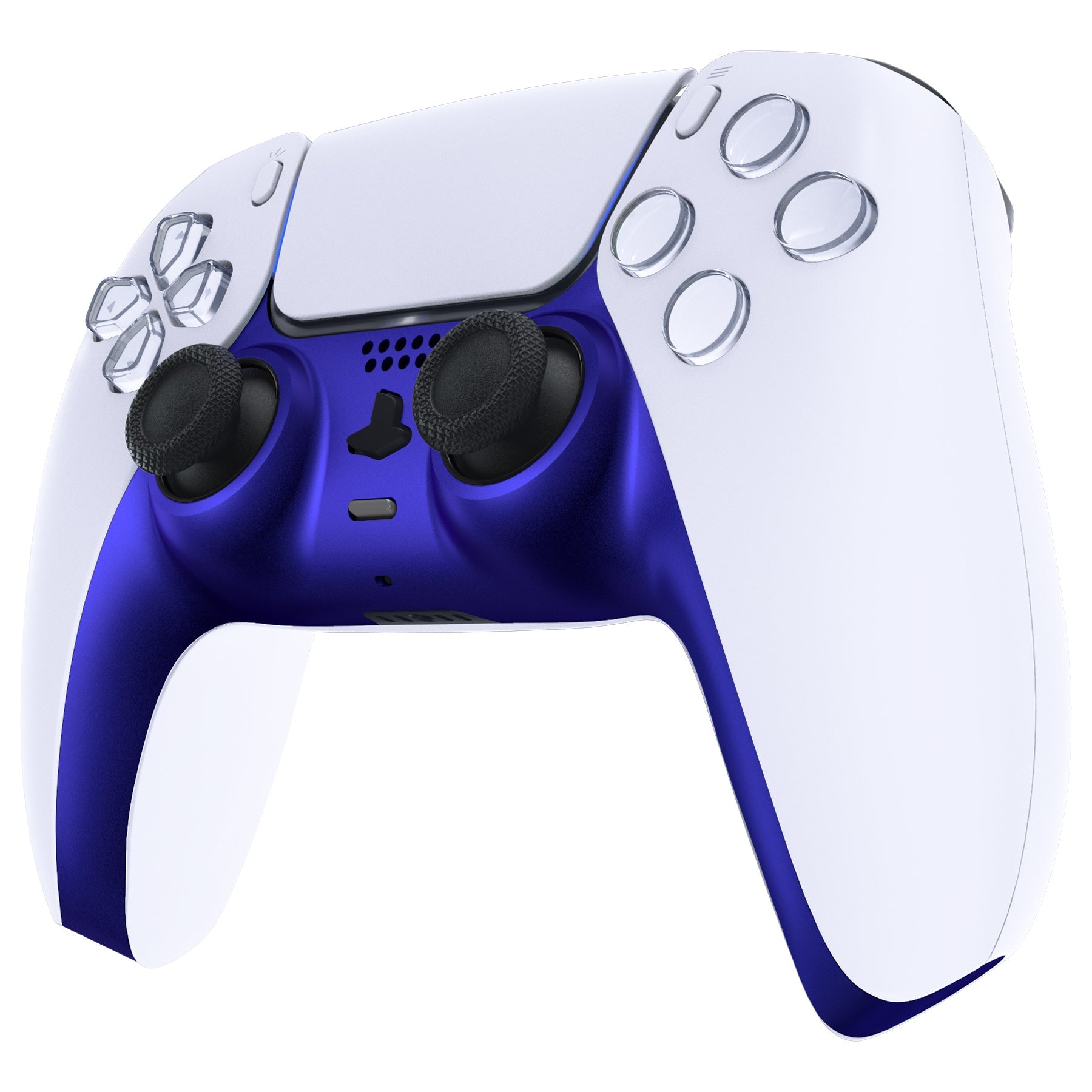 eXtremeRate Replacement Decorative Trim Shell with Accent Rings Compatible with PS5 Controller BDM-010/020/030/040/050 - Cobalt Blue eXtremeRate
