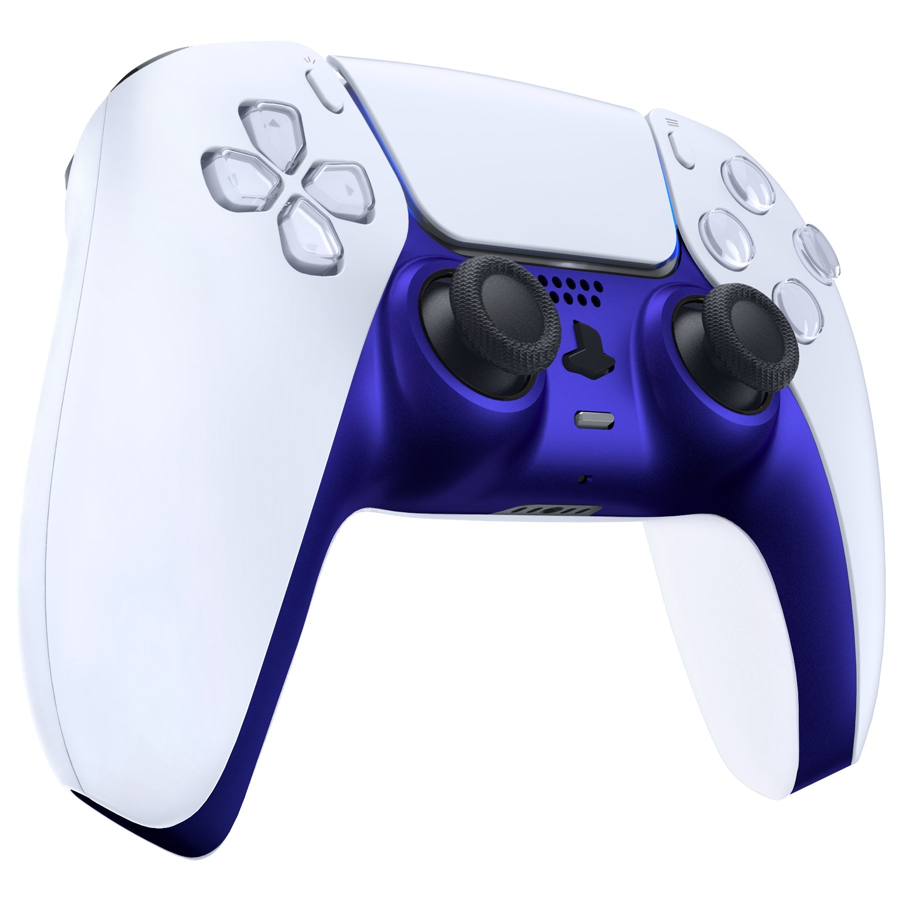 eXtremeRate Replacement Decorative Trim Shell with Accent Rings Compatible with PS5 Controller BDM-010/020/030/040/050 - Cobalt Blue eXtremeRate