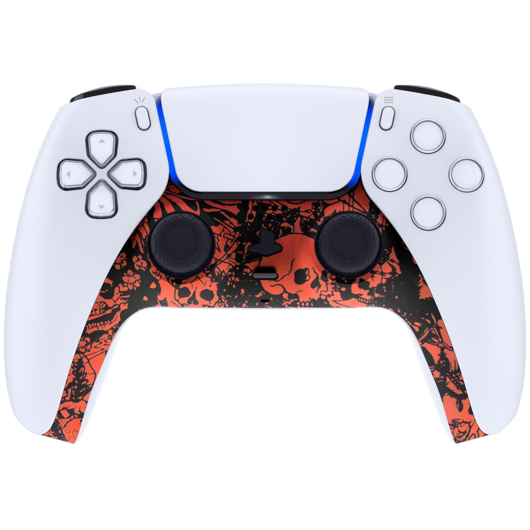 eXtremeRate Replacement Decorative Trim Shell with Accent Rings Compatible with PS5 Controller BDM-010/020/030/040/050 - Demons and Monsters eXtremeRate