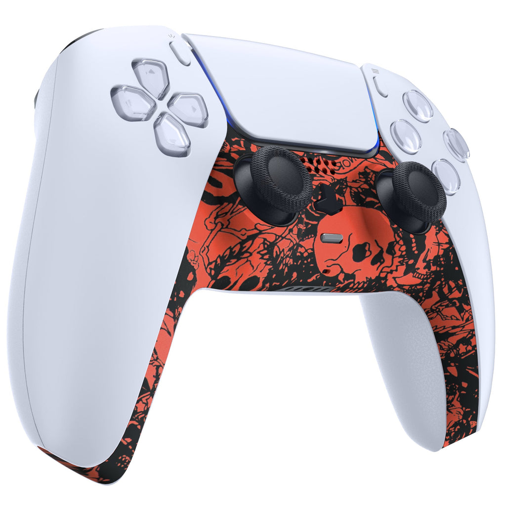 eXtremeRate Replacement Decorative Trim Shell with Accent Rings Compatible with PS5 Controller BDM-010/020/030/040/050 - Demons and Monsters eXtremeRate
