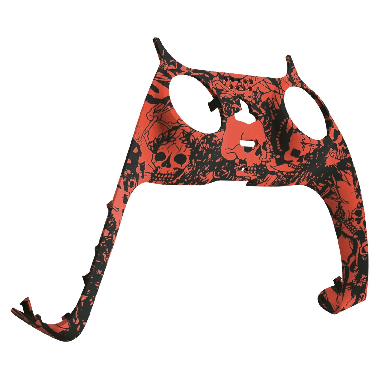 eXtremeRate Replacement Decorative Trim Shell with Accent Rings Compatible with PS5 Controller BDM-010/020/030/040/050 - Demons and Monsters eXtremeRate