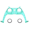 eXtremeRate Replacement Decorative Trim Shell with Accent Rings Compatible with PS5 Controller BDM-010/020/030/040/050 - Emerald Green eXtremeRate