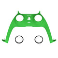 eXtremeRate Replacement Decorative Trim Shell with Accent Rings Compatible with PS5 Controller BDM-010/020/030/040/050 - Green eXtremeRate