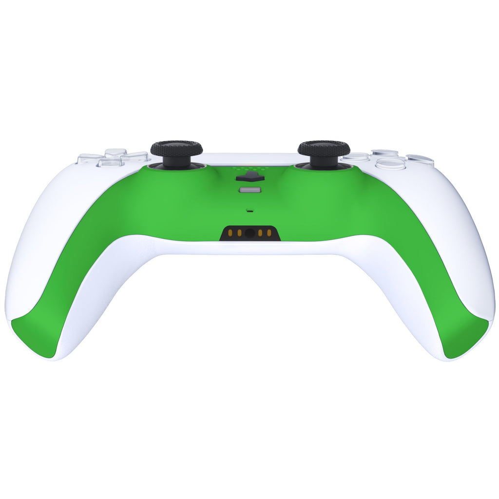 eXtremeRate Replacement Decorative Trim Shell with Accent Rings Compatible with PS5 Controller BDM-010/020/030/040/050 - Green eXtremeRate