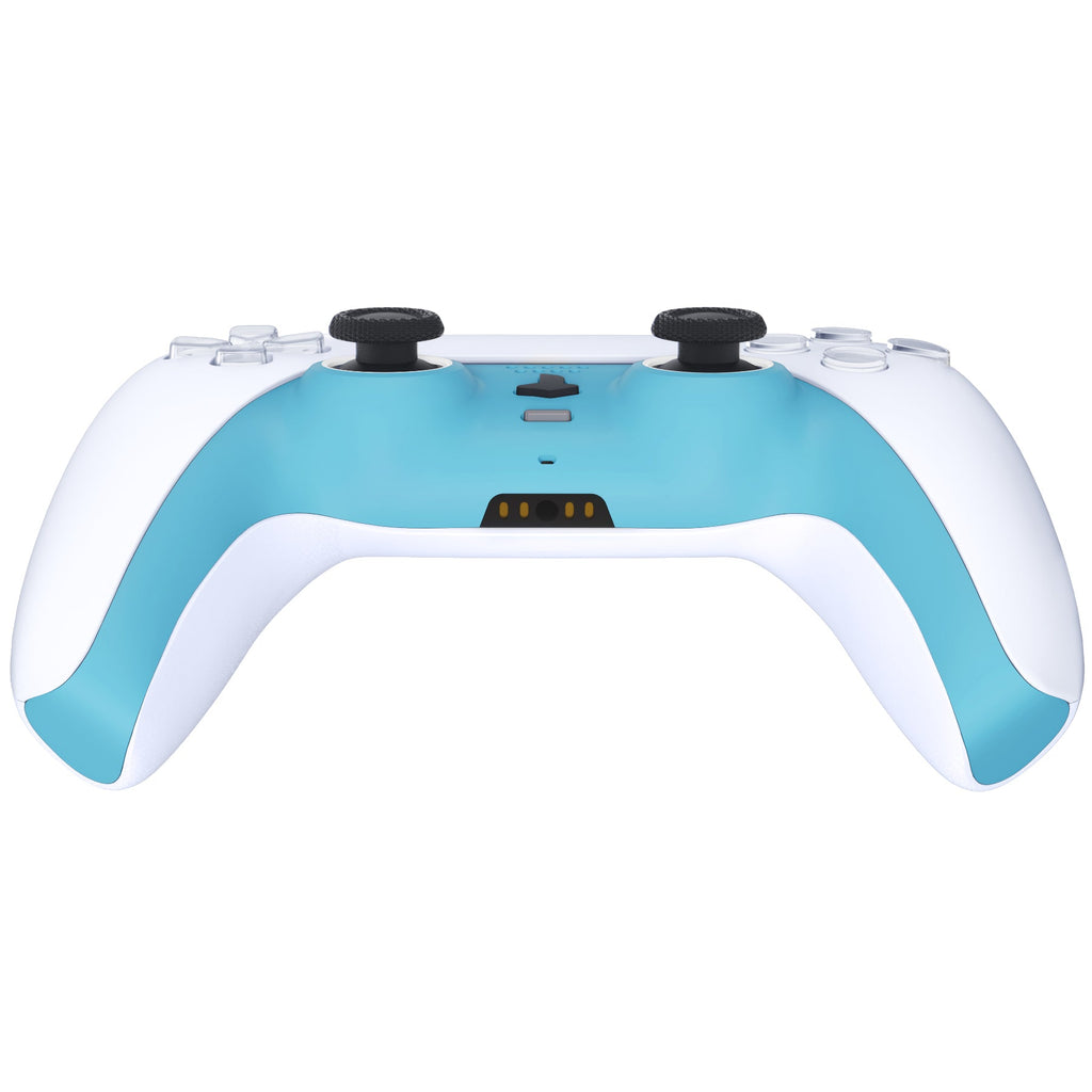 eXtremeRate Replacement Decorative Trim Shell with Accent Rings Compatible with PS5 Controller BDM-010/020/030/040/050 - Heaven Blue eXtremeRate