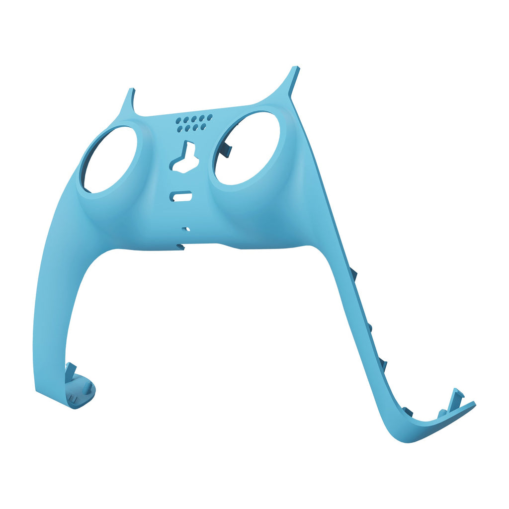 eXtremeRate Replacement Decorative Trim Shell with Accent Rings Compatible with PS5 Controller BDM-010/020/030/040/050 - Heaven Blue eXtremeRate