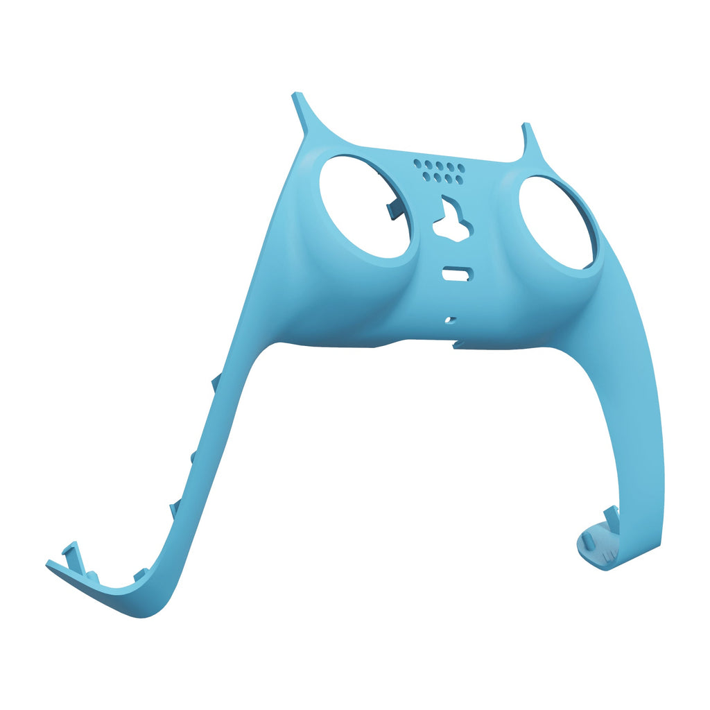 eXtremeRate Replacement Decorative Trim Shell with Accent Rings Compatible with PS5 Controller BDM-010/020/030/040/050 - Heaven Blue eXtremeRate