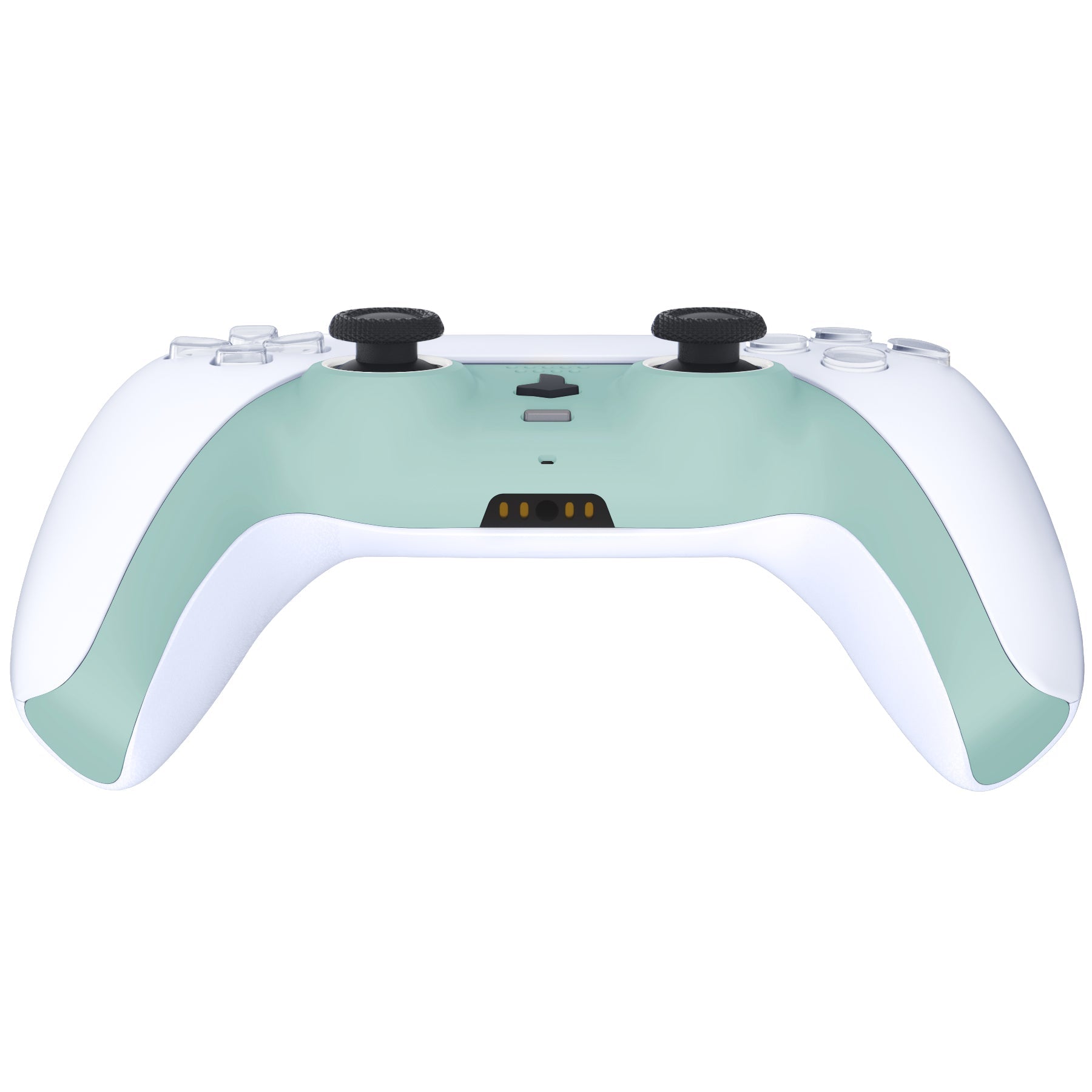 eXtremeRate Replacement Decorative Trim Shell with Accent Rings Compatible with PS5 Controller BDM-010/020/030/040/050 - Light Cyan eXtremeRate
