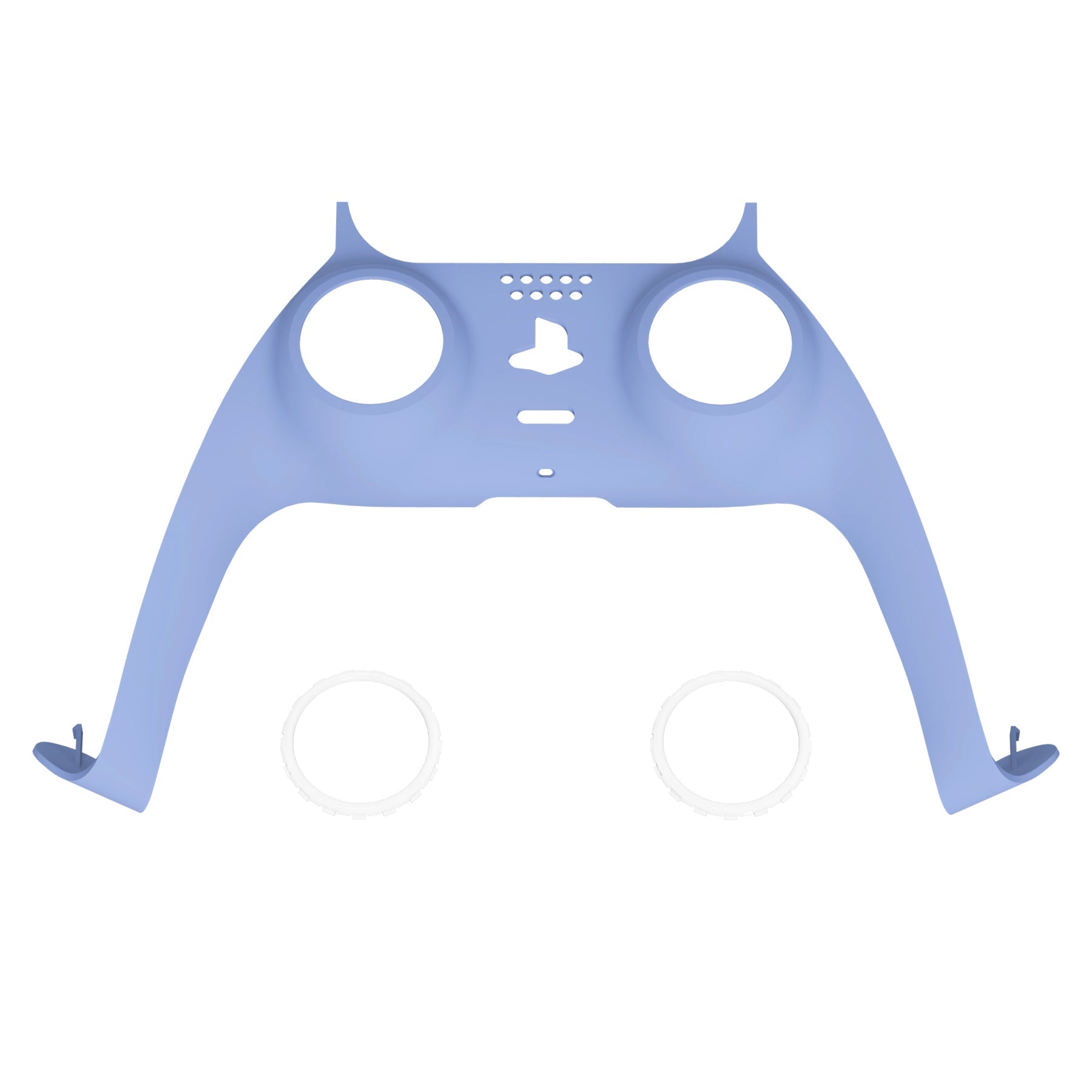 eXtremeRate Replacement Decorative Trim Shell with Accent Rings Compatible with PS5 Controller BDM-010/020/030/040/050 - Light Violet eXtremeRate