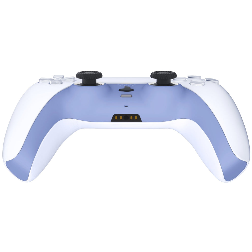 eXtremeRate Replacement Decorative Trim Shell with Accent Rings Compatible with PS5 Controller BDM-010/020/030/040/050 - Light Violet eXtremeRate