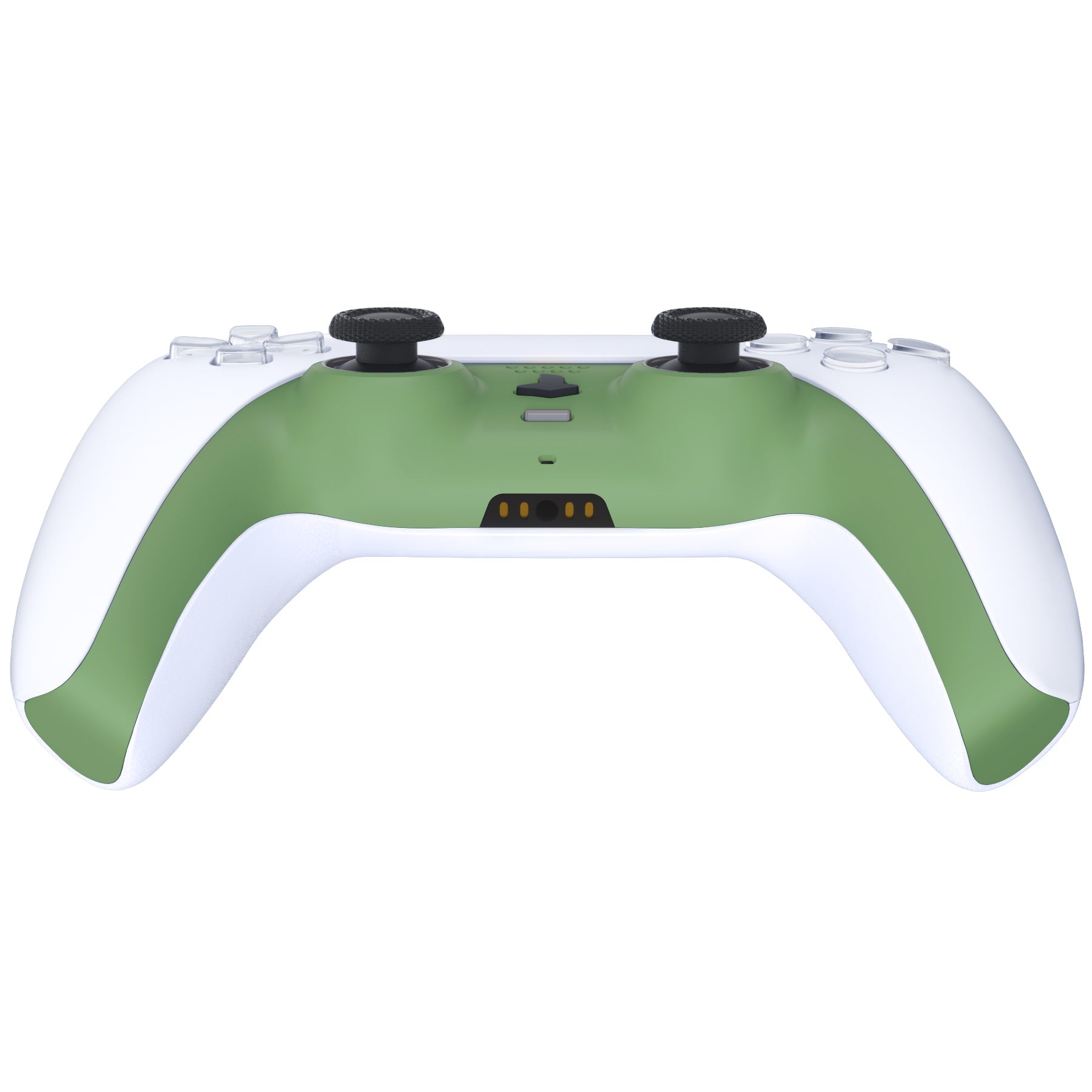 eXtremeRate Replacement Decorative Trim Shell with Accent Rings Compatible with PS5 Controller BDM-010/020/030/040/050 - Matcha Green eXtremeRate