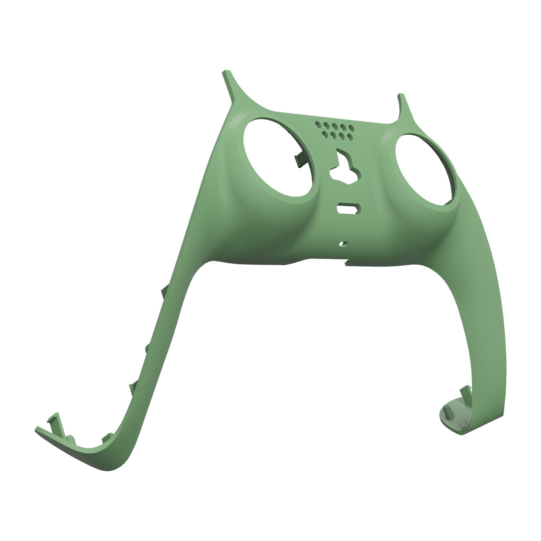 eXtremeRate Replacement Decorative Trim Shell with Accent Rings Compatible with PS5 Controller BDM-010/020/030/040/050 - Matcha Green eXtremeRate