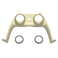 eXtremeRate Replacement Decorative Trim Shell with Accent Rings Compatible with PS5 Controller BDM-010/020/030/040/050 - Metallic Champagne Gold eXtremeRate
