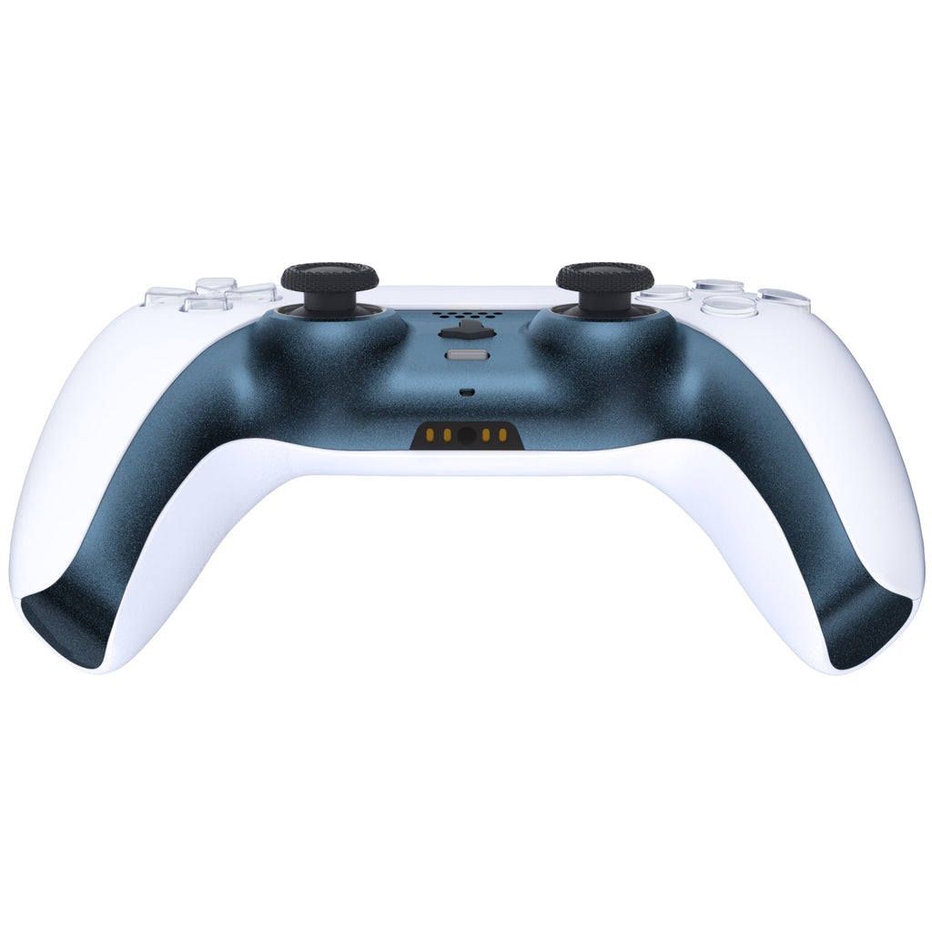 eXtremeRate Replacement Decorative Trim Shell with Accent Rings Compatible with PS5 Controller BDM-010/020/030/040/050 - Metallic Regal Blue eXtremeRate
