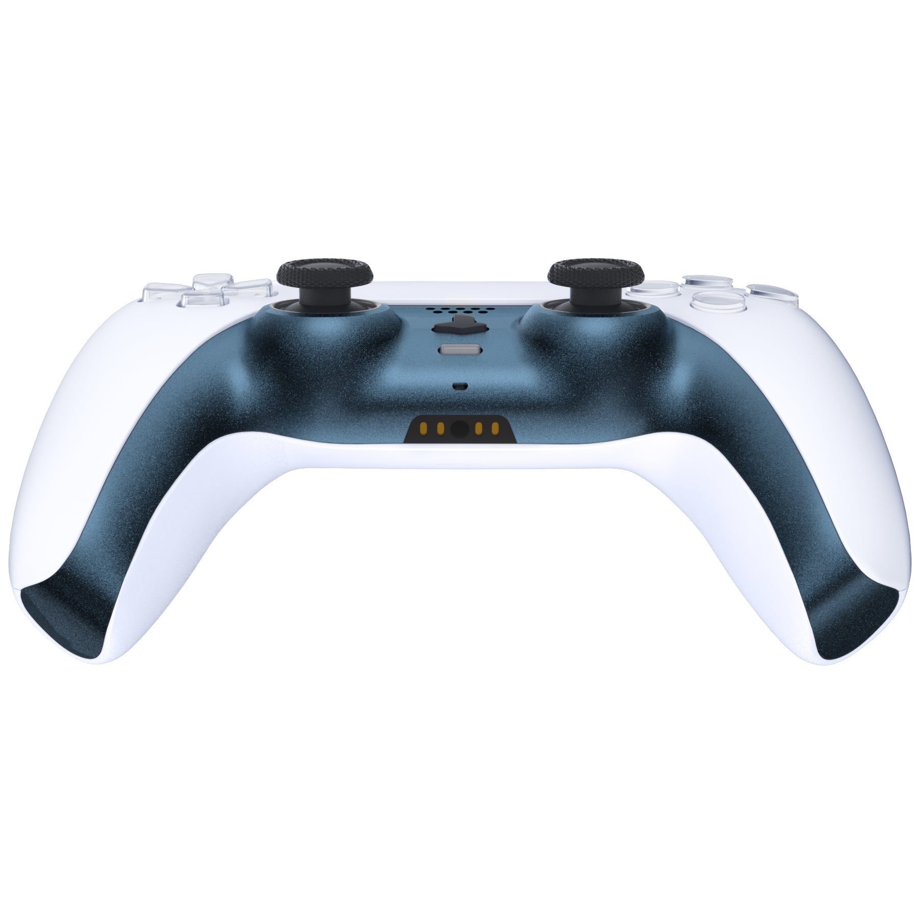eXtremeRate Replacement Decorative Trim Shell with Accent Rings Compatible with PS5 Controller BDM-010/020/030/040/050 - Metallic Regal Blue eXtremeRate