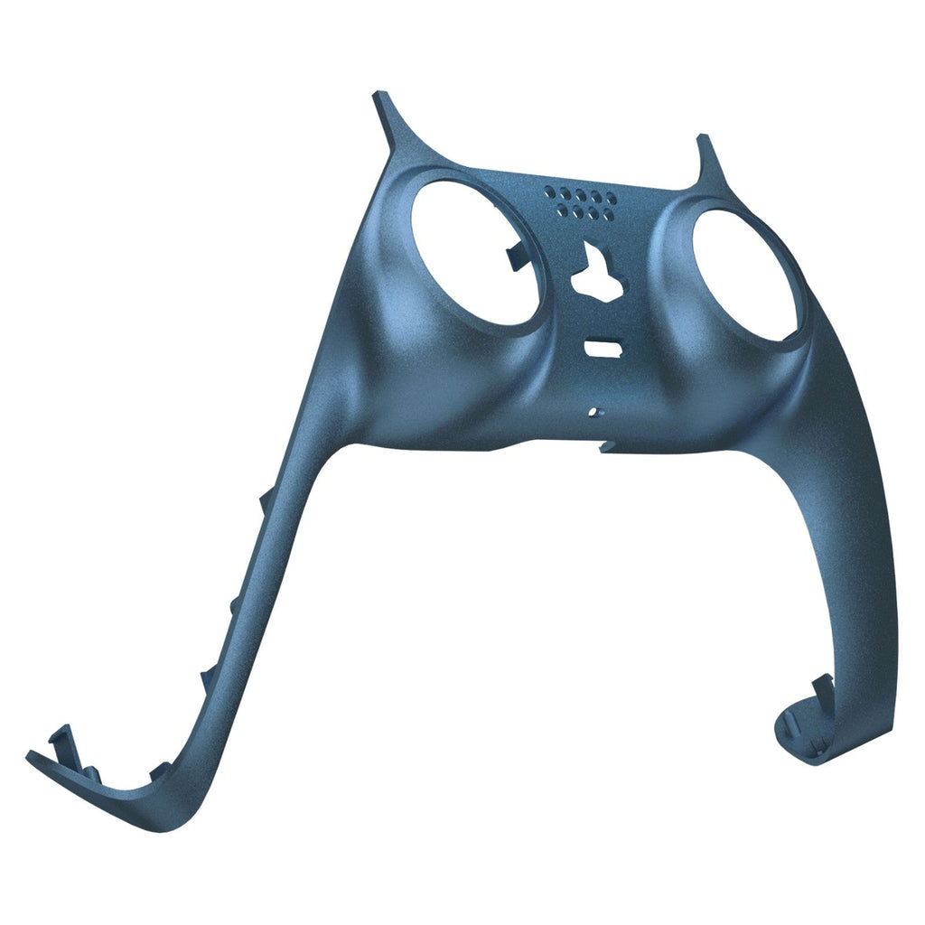 eXtremeRate Replacement Decorative Trim Shell with Accent Rings Compatible with PS5 Controller BDM-010/020/030/040/050 - Metallic Regal Blue eXtremeRate