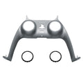 eXtremeRate Replacement Decorative Trim Shell with Accent Rings Compatible with PS5 Controller BDM-010/020/030/040/050 - Metallic Steel Gray eXtremeRate