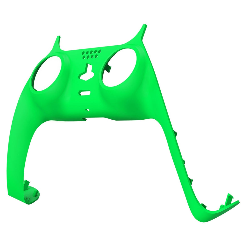 eXtremeRate Replacement Decorative Trim Shell with Accent Rings Compatible with PS5 Controller BDM-010/020/030/040/050 - Neon Green eXtremeRate