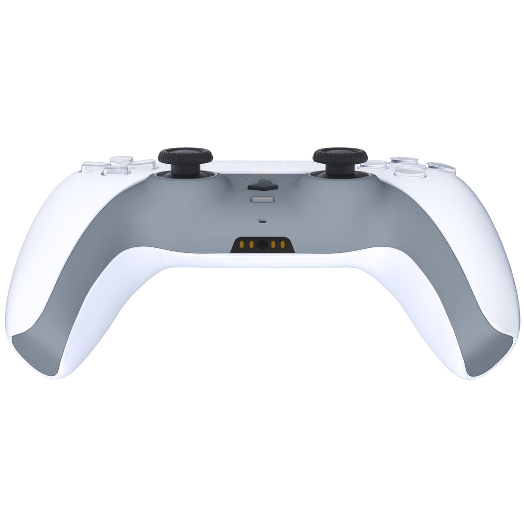 eXtremeRate Replacement Decorative Trim Shell with Accent Rings Compatible with PS5 Controller BDM-010/020/030/040/050 - New Hope Gray eXtremeRate