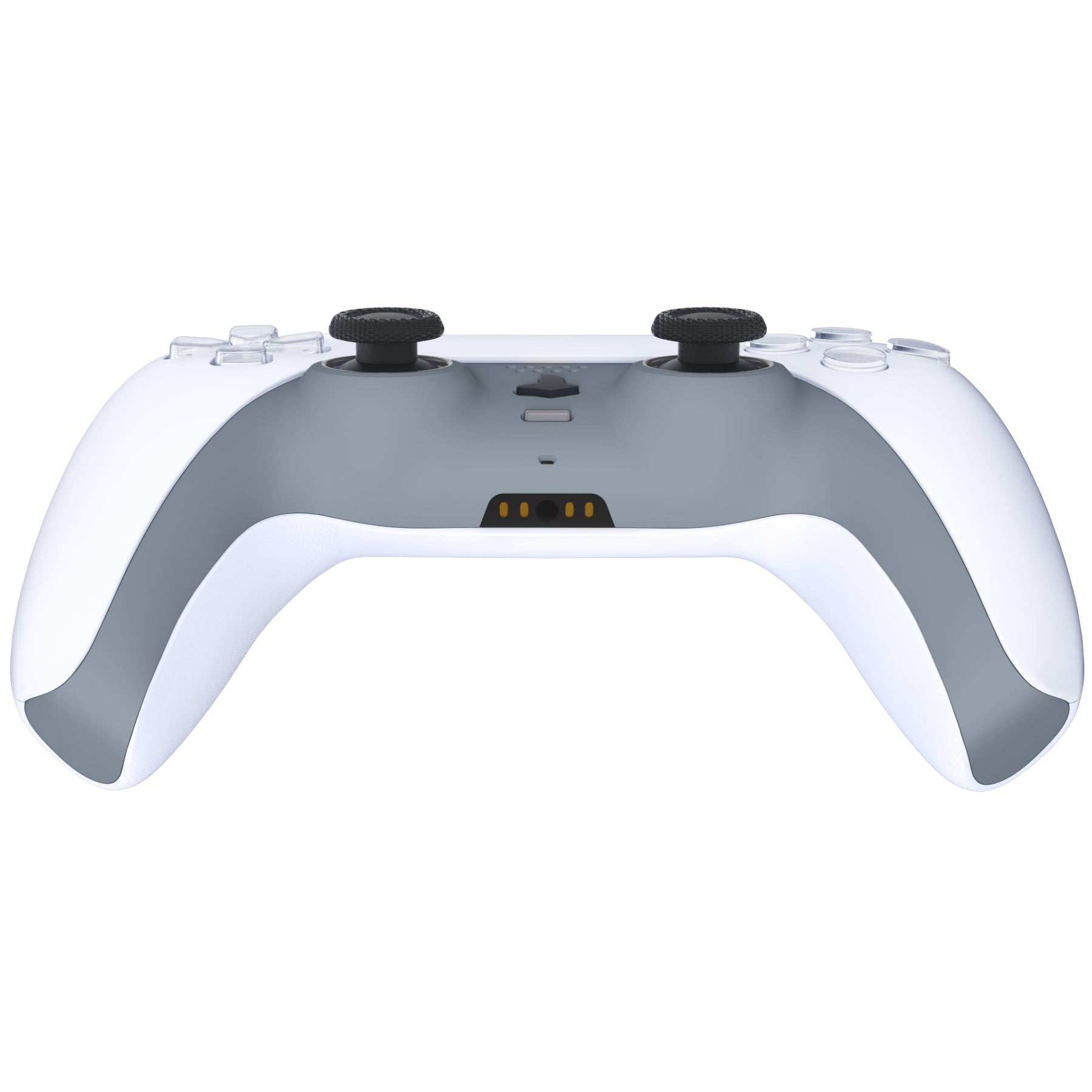 eXtremeRate Replacement Decorative Trim Shell with Accent Rings Compatible with PS5 Controller BDM-010/020/030/040/050 - New Hope Gray eXtremeRate