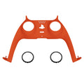 eXtremeRate Replacement Decorative Trim Shell with Accent Rings Compatible with PS5 Controller BDM-010/020/030/040/050 - Orange eXtremeRate