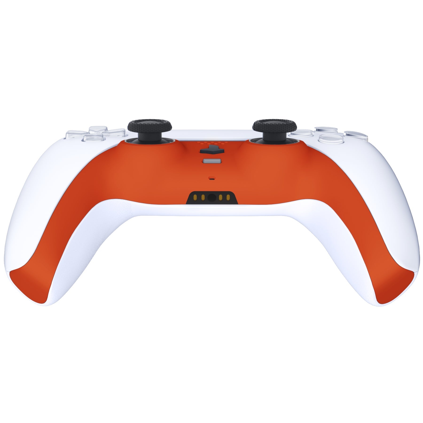 eXtremeRate Replacement Decorative Trim Shell with Accent Rings Compatible with PS5 Controller BDM-010/020/030/040/050 - Orange eXtremeRate