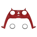 eXtremeRate Replacement Decorative Trim Shell with Accent Rings Compatible with PS5 Controller BDM-010/020/030/040/050 - Passion Red eXtremeRate