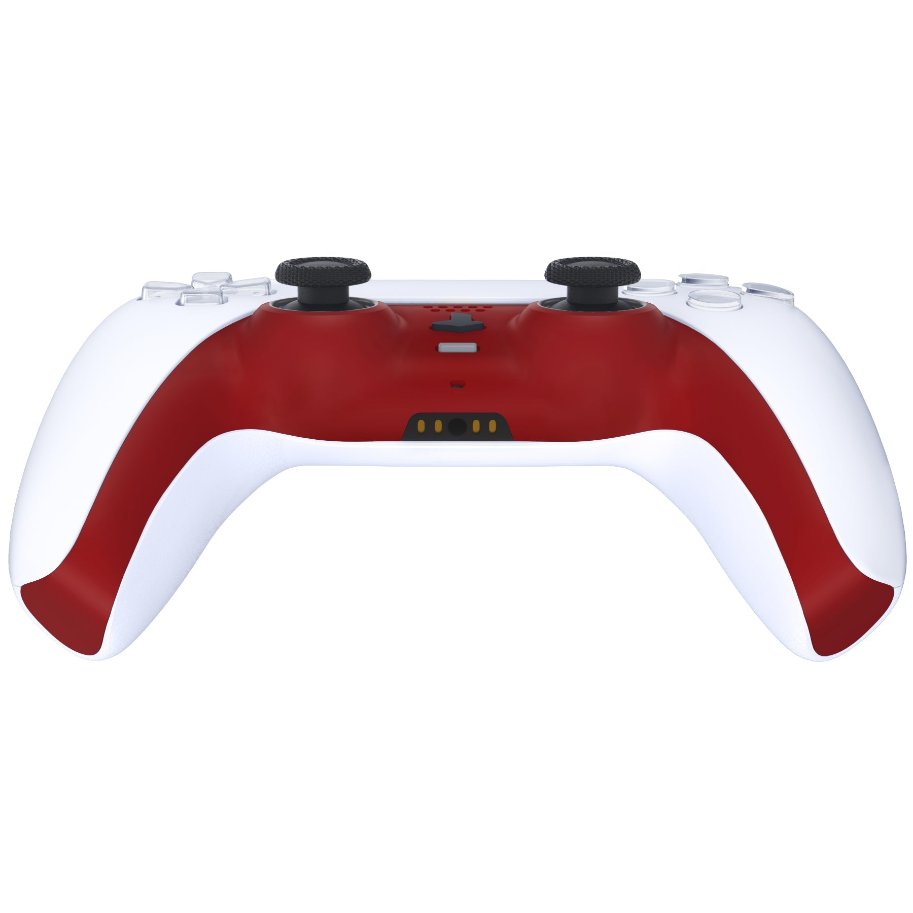 eXtremeRate Replacement Decorative Trim Shell with Accent Rings Compatible with PS5 Controller BDM-010/020/030/040/050 - Passion Red eXtremeRate