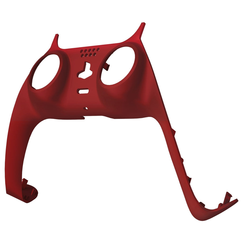 eXtremeRate Replacement Decorative Trim Shell with Accent Rings Compatible with PS5 Controller BDM-010/020/030/040/050 - Passion Red eXtremeRate