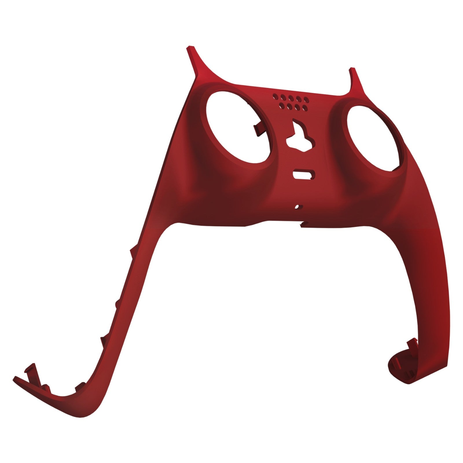 eXtremeRate Replacement Decorative Trim Shell with Accent Rings Compatible with PS5 Controller BDM-010/020/030/040/050 - Passion Red eXtremeRate