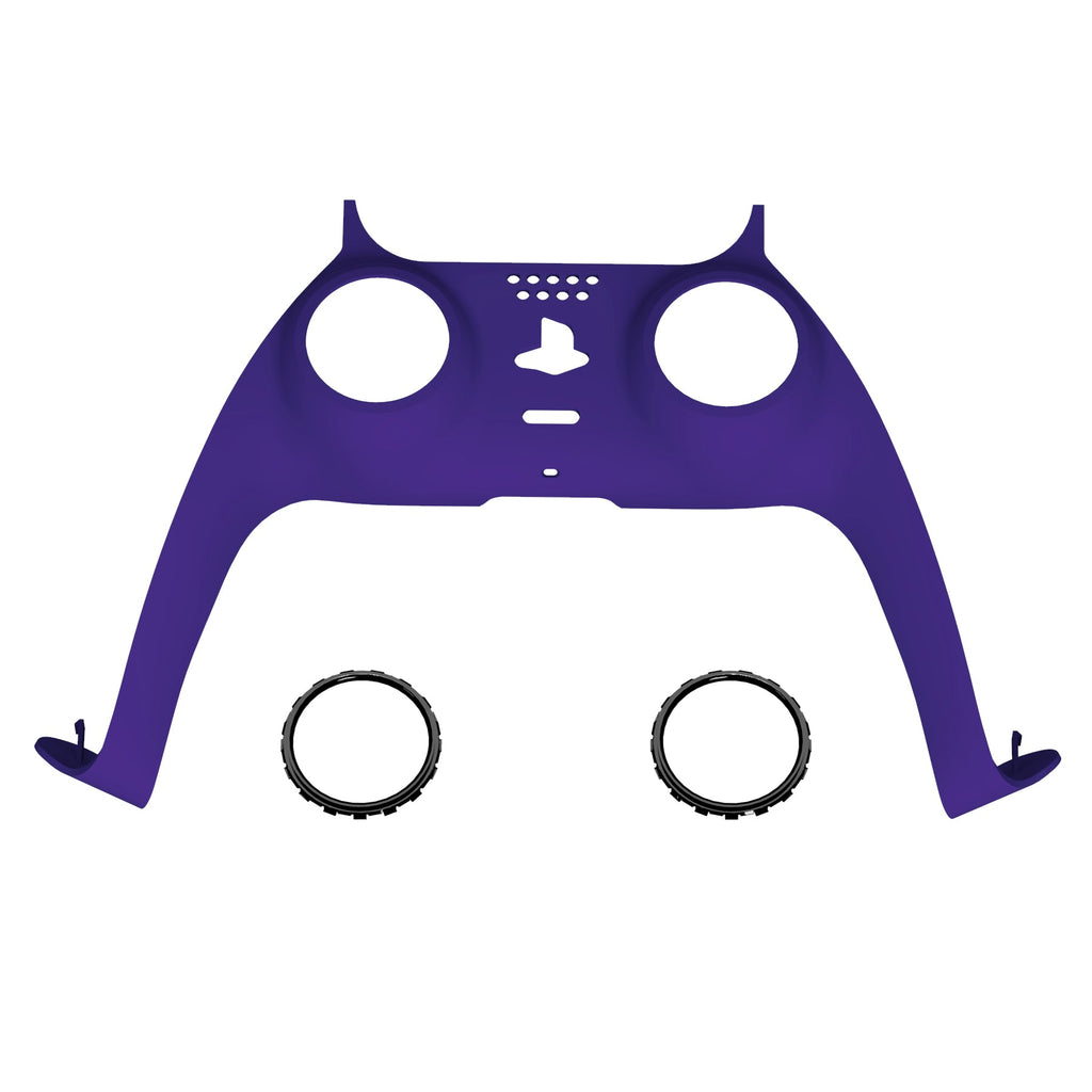 eXtremeRate Replacement Decorative Trim Shell with Accent Rings Compatible with PS5 Controller BDM-010/020/030/040/050 - Purple eXtremeRate