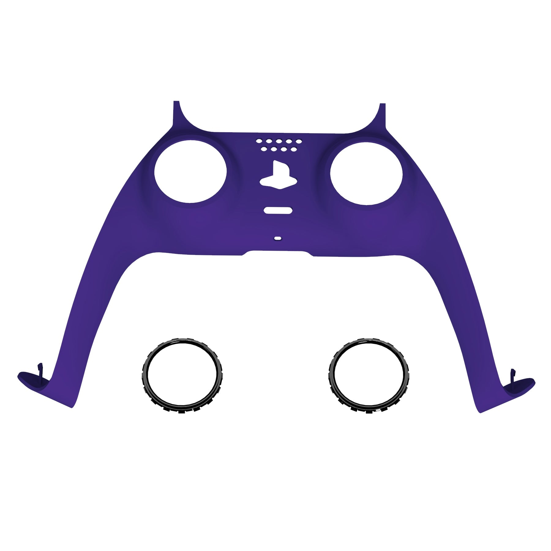 eXtremeRate Replacement Decorative Trim Shell with Accent Rings Compatible with PS5 Controller BDM-010/020/030/040/050 - Purple eXtremeRate