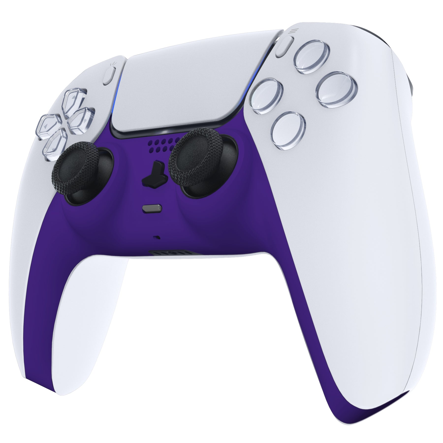 eXtremeRate Replacement Decorative Trim Shell with Accent Rings Compatible with PS5 Controller BDM-010/020/030/040/050 - Purple eXtremeRate